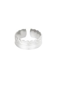 Damen Ring romy aus mit Weigold beschichtetem Edelstahl