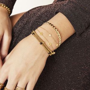 Damen Armband starstruck aus mit Gelbgold beschichtetem Edelstahl