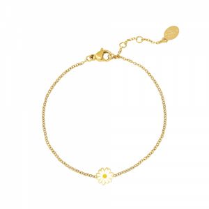 Damen Armband petals aus mit Gelbgold beschichtetem Edelstahl