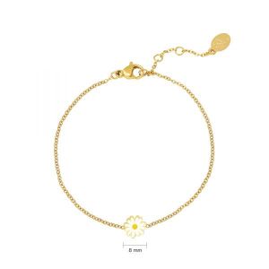 Damen Armband petals aus mit Gelbgold beschichtetem Edelstahl