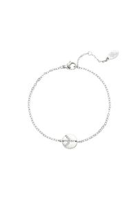 Damen Armband PEACE aus mit Weigold beschichtetem Edelstahl mit Zirkonsteinen