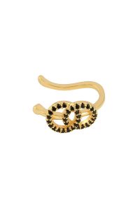 Ohrstulpe Earcuff chloe aus mit Gelbgold beschichtetem Kupfer mit Zirkonsteinen