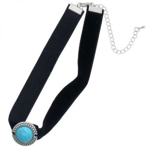 Damen Halsband choker trendy turquoise in edlem Design mit prachtvoller Verzierung