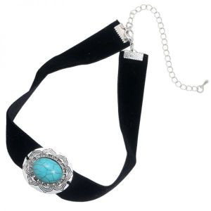 Damen Halsband choker beauty turquoise in edlem Design mit prachtvoller Verzierung