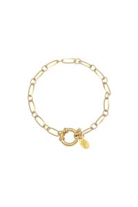 Damen Armband chain cora aus mit Gelbgold beschichtetem Edelstahl