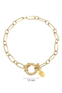 Damen Armband chain cora aus mit Gelbgold beschichtetem Edelstahl