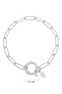 Damen Armband chain beau aus mit Weigold beschichtetem Edelstahl