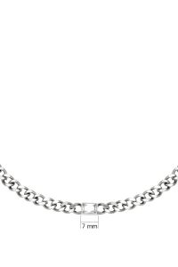 Damen Halskette Diamond In Chain aus Weigold beschichtetem Edelstahl & weien Zirkon